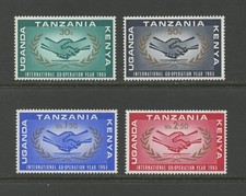 KENYA, UGANDA & TANZANIA 156-159, 1965 COOPERATION YEAR, MNH (KUT5774)