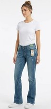 jordache DESTRUCTED BOOTCUT JEANS