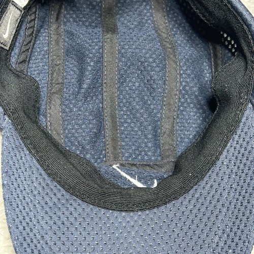 Vintage Nike Tailwind Hat Dark Blue Tennis Running Mesh 7 Panel RARE - Picture 10 of 11