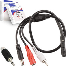 CCTV Microphone Outdoor for Security Camera IP: Audio Microphone CCTV Surveillan