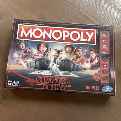 Sealed Monopoly Stranger Things Hasbro Gaming Board Game Netflix 2017