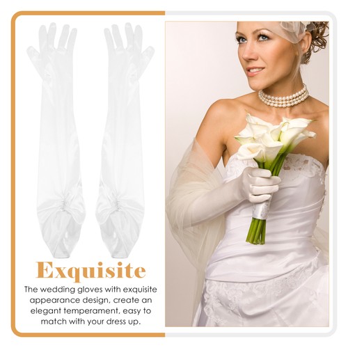 Dinner Long Gloves Evening Party Women Banquet Bride for Wedding - Picture 4 of 12