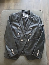 Walter Baker Women's Marley Black Leather Blazer Sz 10