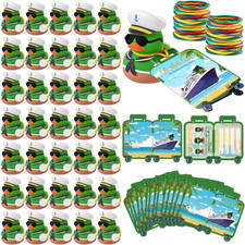 200 Pcs Mallard Duck Tag Cruise Kit Includes Mini Cruising Rubber Ducks Luggage