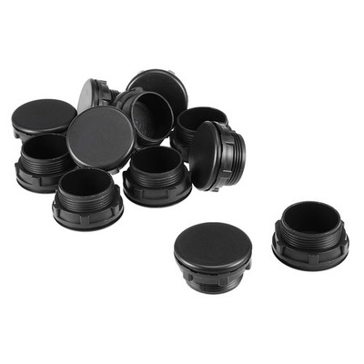 12 Pack 30mm Black Plastic Push Button Switch Hole Panel Plug