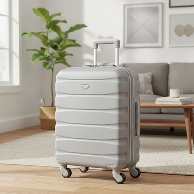 Ryanair Priority Kabinenkoffer 55x40x20cm Hartschale 4-Rollen Handgepäck silber