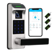 Fingerprint Door Lock, Heavy Duty Full APP Control Touchscreen Keypad Keyless...
