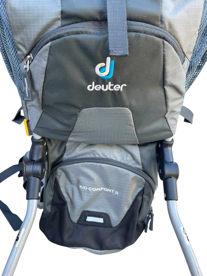 Mochila de senderismo Deuter Kid Comfort 2 portabebés gris de dos tonos ¡EXCELENTE!! Foto 3 de 4