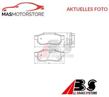 SATZ BREMSBELÄGE BREMSKLÖTZE HINTEN ABS 36636 P FÜR LOTUS ELISE 1.8 1.8L 88KW