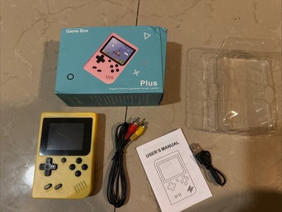 GAME BOX PLUS--RECHARGEABLE GAME SYSTEM---YELLOW