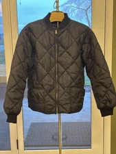 Men’s Bomber Urban Utility Insulated Lined Coat Bomber Size M Black Fox Outdoor