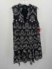Pre-Owned Karen Kane Black Size Large Short Sleeveless Dress