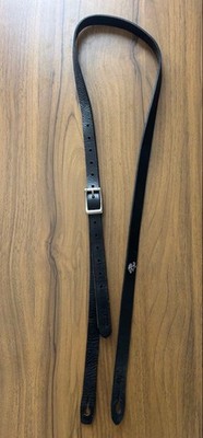 Red Monkey Leather Guitar Bass Strap black Vintage Handmade Style F516