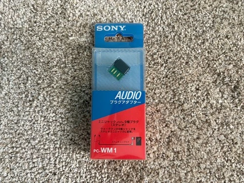 Vintage Sony PC-WM1 Walkman Cassette Headphone Adapter NEW