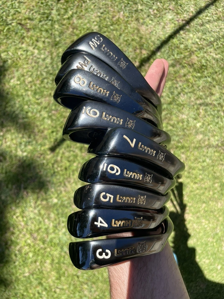 Lynx Parallax Black Irons Set (3,4,5,6,7,8,9,SW,PW) Graphite Reg Shafts Gunmetal - Image 4 of 4