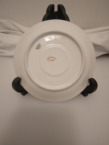 5 Haviland Limoges Schleiger 242e Pink Roses Saucers 5 1/2dia Used See Photos - Picture 7 of 12