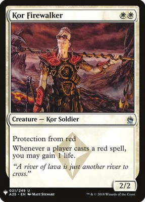 [MTG] Kor Firewalker (A25-21) (PLST) LP-HP