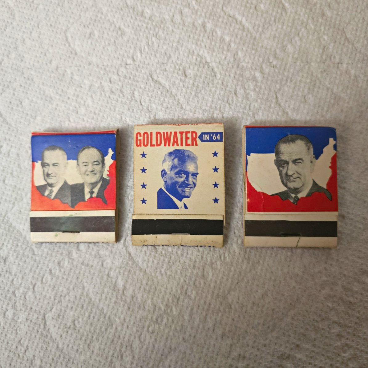 1964 LBJ FOR THE USA Matchbook Paperboard Lyndon Johnson Campaign Politics US