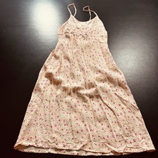2000s American Eagle Outfitters Pink And Orange Flower Dress Size 2