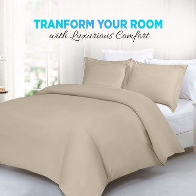 Quilt Duvet Cover Luxury 3Piece Bedding Set with Pillow Shams Twin Queen King US