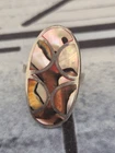 Vintage 925 Silver Ring With Inlay
