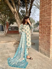 Pakistani ladies winter 3 pc suit Size Large