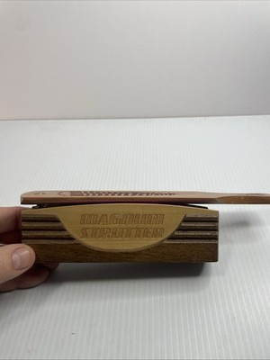 Vintage Flextone Game Calls Turkey Box Call Wooden Magnum Strutter