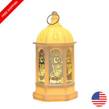 Muslim Ramadan Lantern LED Night Light Eid Mubarak Festival Home Decor Gift