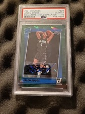 2021 Donruss Holo Green Ice #229 Jalen Suggs RC Rated Rookie AUTO PSA 10