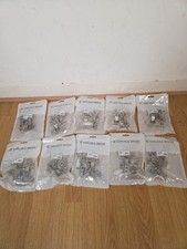 10 X Concealed Hinge (pair) Nickel Plated Kitchen Fitter Carlisle Brass 