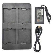 4-Slot Battery Charger Cradle with Adapter and Power Cord for Honeywell CT40 ...