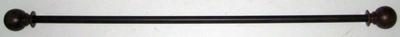 NEW UNIQUE DECORATIVE ADJUSTABLE DRAPERY CURTAIN ROD 28''-50'' Bronze Brown Window