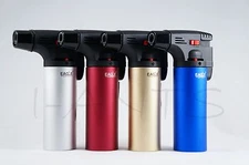 4x (Original) Eagle Jet Torch Gun Adjustable Flame Refillable Lighters Metallic 