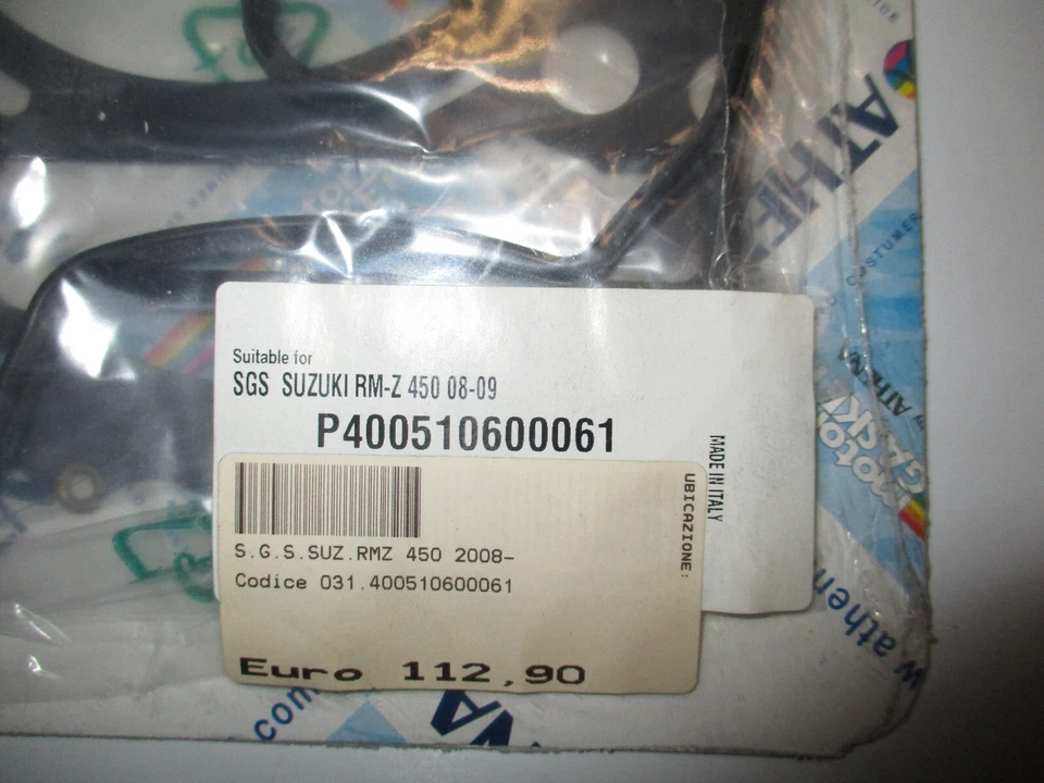 SERIE GUARNIZIONI SMERIGLIO CILINDRO ATHENA OFF - ROAD (MX) SUZUKI RMZ 450 - 200 - Immagine 2 di 2