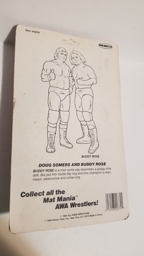 1986 Remco Mat Mania All Star Wrestlers Doug Somers/Buddy Rose SEALED! PUNCH T - Picture 14 of 14