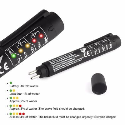 Auto Bremsflüssigkeit Öl Tester Detection Pen mit 5 LED-Anzeige Testing Too E8D8