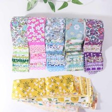 40Pcs Floral Cotton Fabric Quilting Strips Sewing Material Patchwork Fabric