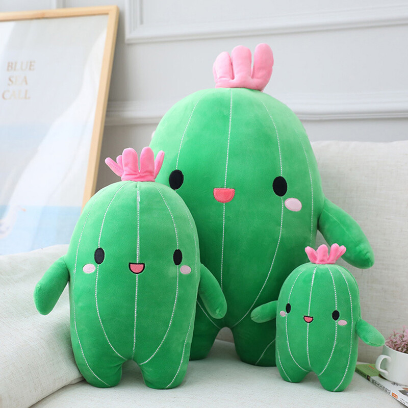 25cm Flower Plant Cactus Plush Toy Stuffed Doll Pillow Cushion Bolster