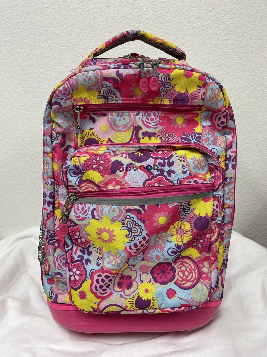 Pink clearance yellow backpack