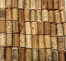 150 Wine Corks All 100% Natural Corks Variety of Brands LOT of 150 CORK