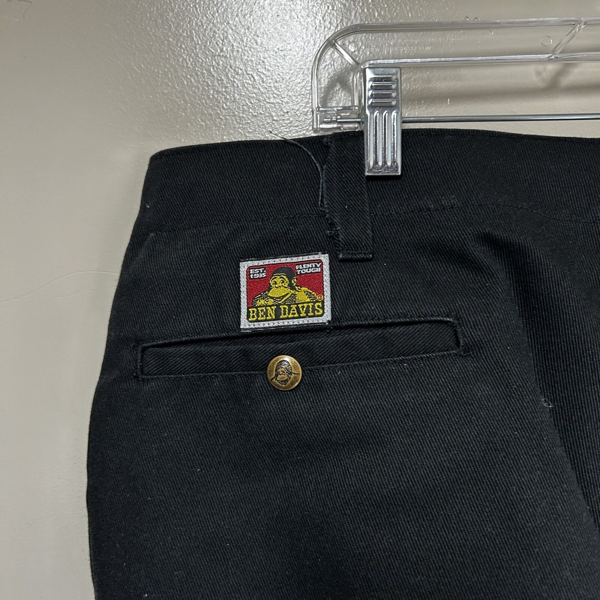 Vintage Ben Davis Sz 40 Style 694 Yellow Tag Black Chino