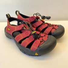 Women  s Keen Newport Waterproof Hiking Sandals Size 4 Red Yellow Outdoor