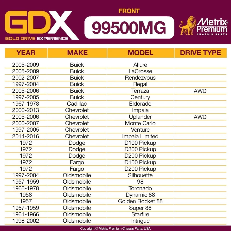 Juego de eslabones de extremo de barra estabilizadora delantera para Chevy Impala Buick Allure Century Lacrosse Regal Foto 2 de 4