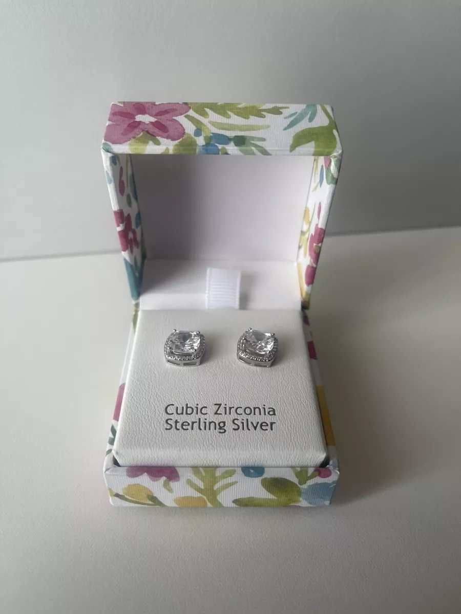 Nanette lepore cubic zirconia deals sterling silver earrings