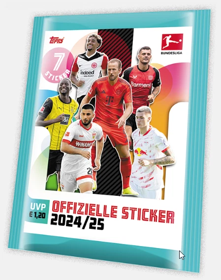 Topps 2024/2025 Bundesliga Sticker 24/25 Nummer 262 - 518 aussuchen choose