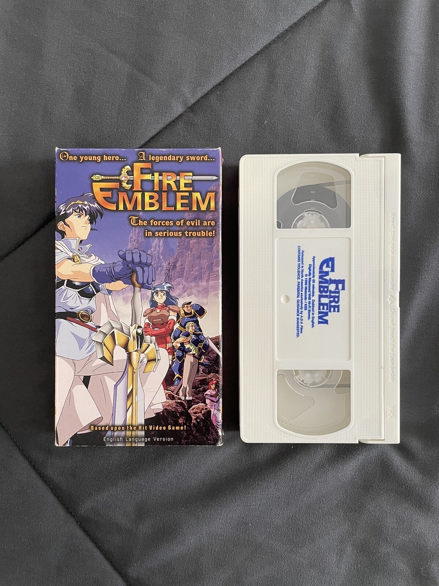 Fire Emblem English Dubbed ADV Films Anime VHS Tape Video