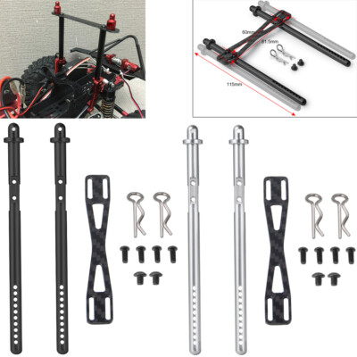 Carbon Rear Stealth Invisible Body Post Mount For RC Axial SCX10 II AX90046 Car