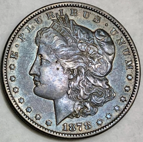 1878-CC Morgan Silver Dollar AU Details