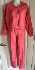 "The Set" Brand Activewear Lounge wear 2 pc Full Zipper Jacket Drawstring Pants