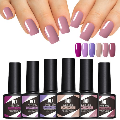 6 Colors Waterproof Long Lasting Nail Polish Semi Permanent Manicure Nail Gel - Picture 18 of 22